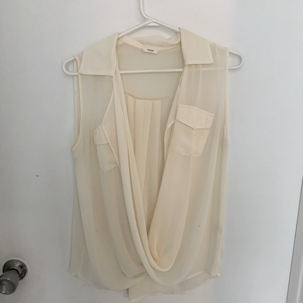 White Tank Top Blouse